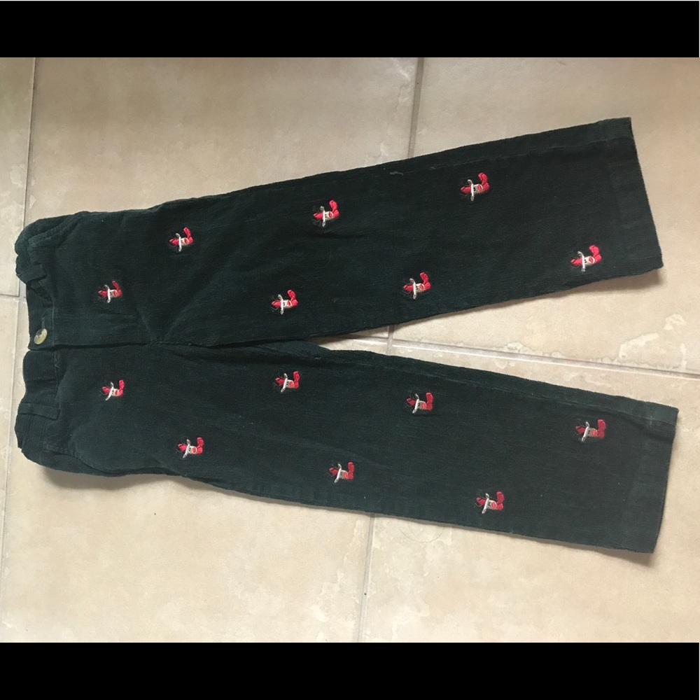 E. Land Kids FORREST GREEN CORD Trouser